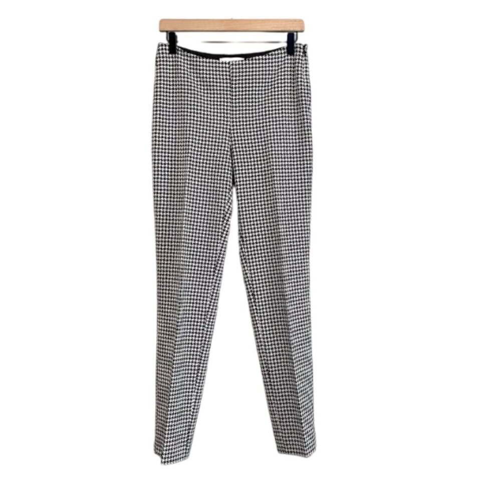 Like new Etcetera Women's Kate Slim Straight‎ Leg Houndstooth Dress Pant Size 4